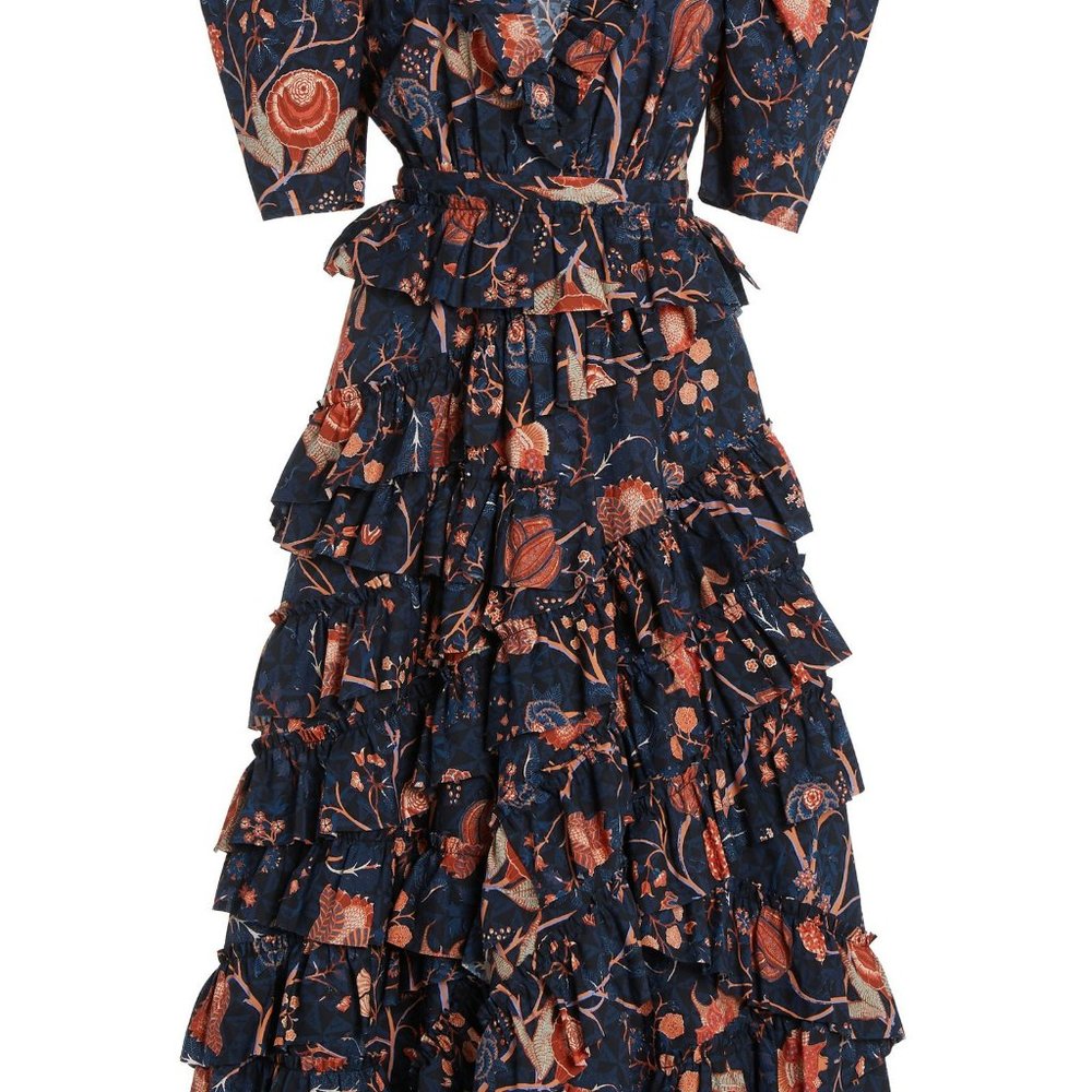 Ulla Johnson Aurora Ruffled Cotton Dress - Picture 3 of 6